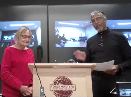 Susan/Bruce at a recent meeting